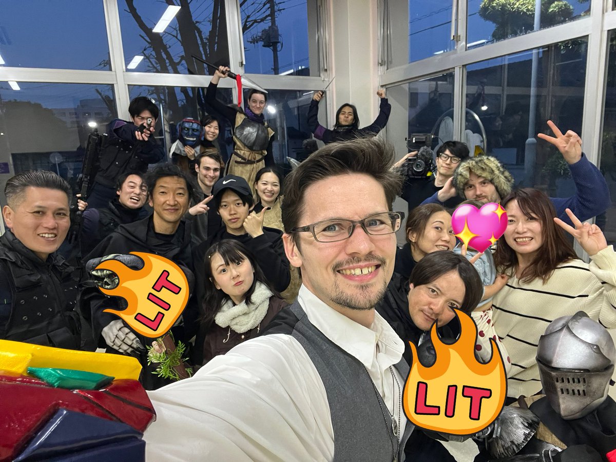 今日の撮影無事に終了しました🎥👍
大人数で素晴らしい撮影でした👍
次回もよろしくお願いします！