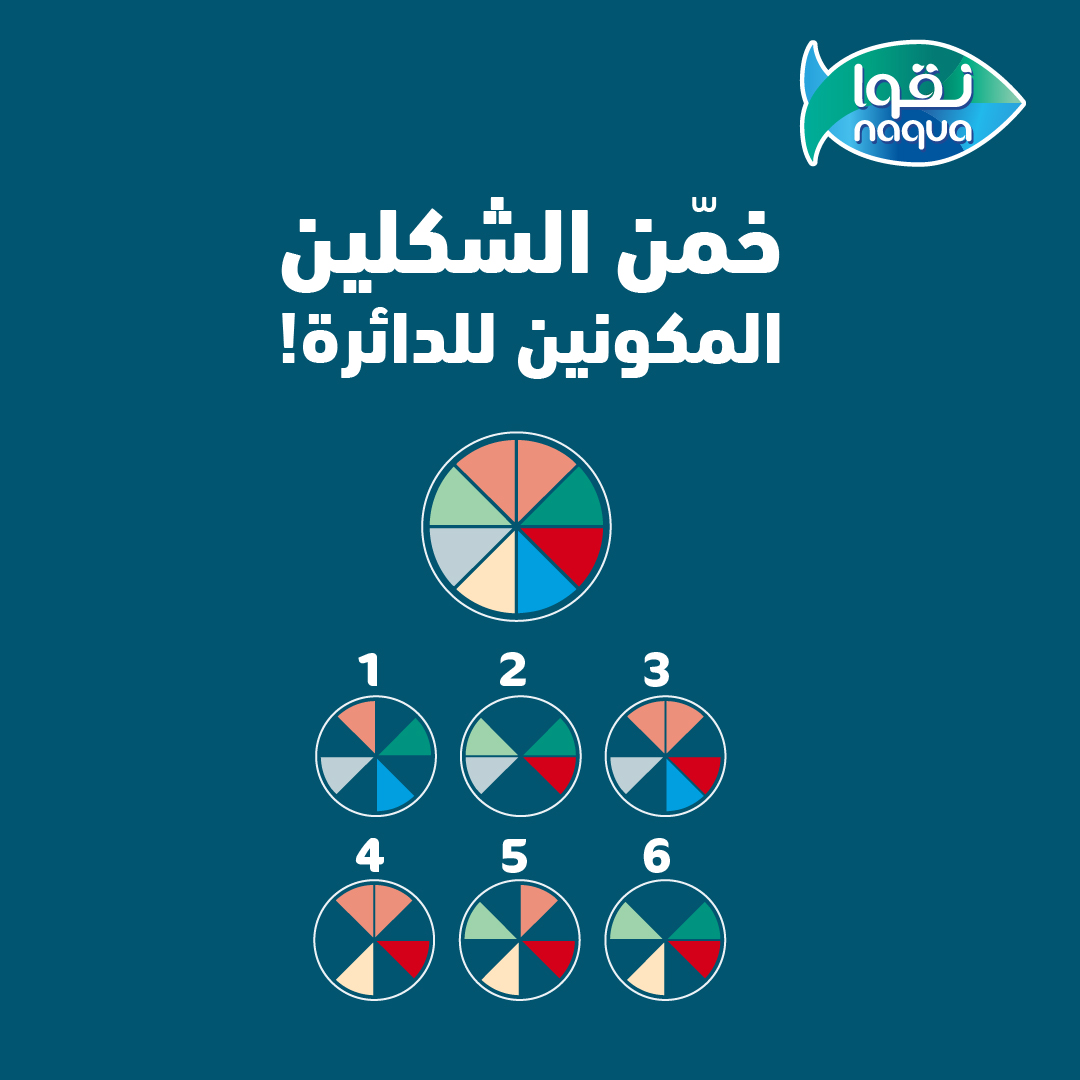 سلة متنوعة من أشهى المنتجات البحرية من #نقوا بانتظار المحظوظين!🎉 ✨
✅  خمّن الشكلين المكونين للدائرة🤔
✅  تابعنا
✅  شاركنا الإجابة على #تحدي_نقوا.
✅ ريتويت للبوست