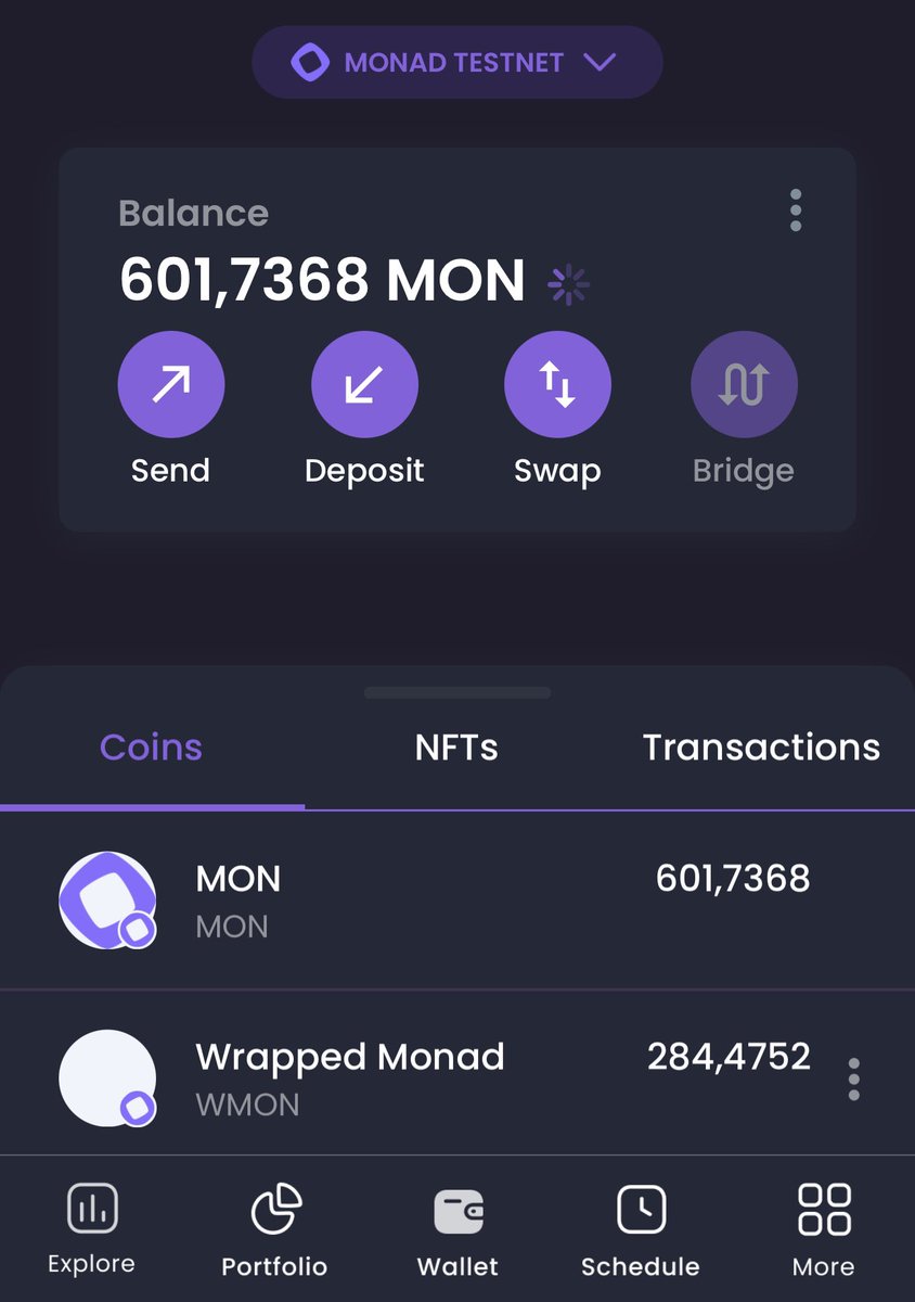 GIVEAWAY 30 $MON FOR x6 MONAD testers 🎁 🎁🎁

- Like ♥️
- Retweet 🔁
- Tag 2 Friends 

24 Hours ⌛️ Good luck!