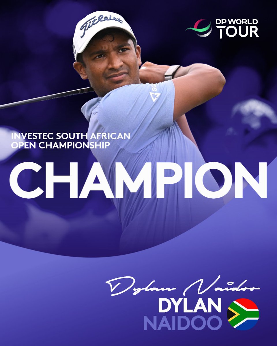 DPWorldTour's tweet image. Dylan Naidoo wins the Investec South African Open Championship 🏆

#InvestecSAOpen