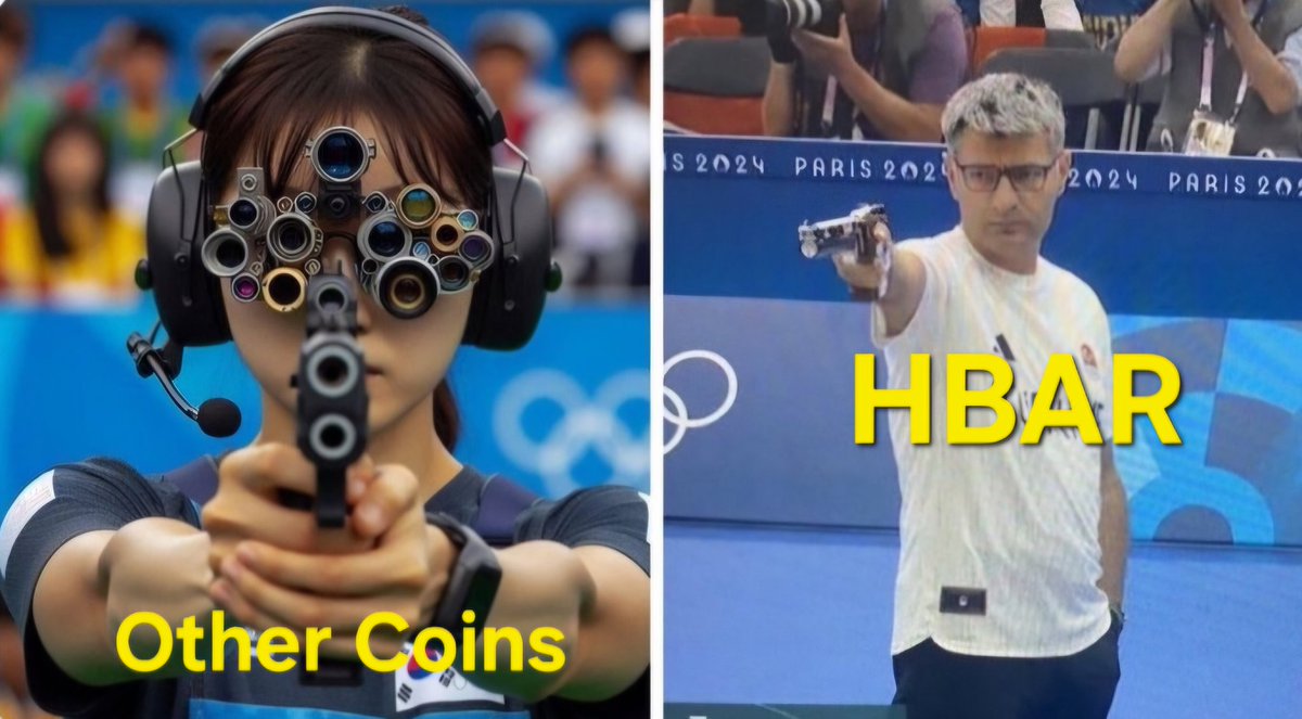 davincigraph's tweet image. Other coins: 
Scalability? 
No worries! Just add L2, L3,  Rollups, Sidechains, plasma, Turbo Mode, and a sprinkle of Hopium!

$HBAR: 
Have you ever heard of 
#Hashgraph?

(Headshot) 🎯