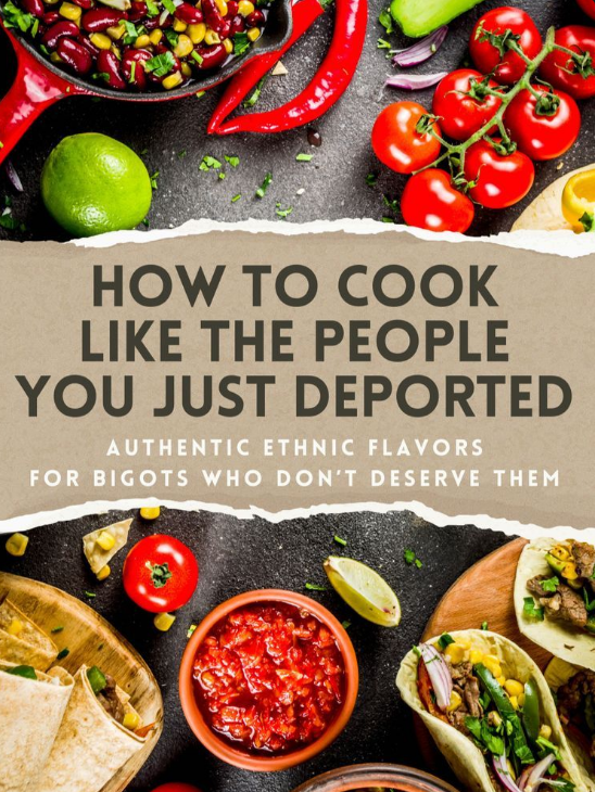 ConradkBarwa's tweet photo. "Authentic Ethnic Flavors for Bigots Who Don't Deserve Them" https://t.co/CrZknbtNi1