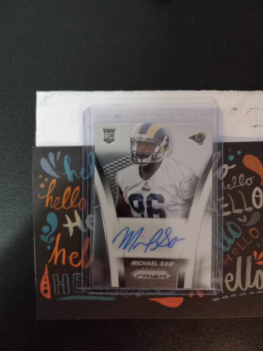 william07691100's tweet photo. Hey Hobby Family!!HUGE MAILDAY SHOUTOUT TO 
@KevinSpollen  for the awesome M. Sam Autographed card!! And Special thankyou to @ngtcollectibles for the Sunday Giveaway thread!!!
@ILOVECOLLECTIN1 @PCOregonDucks2 
#NFL #thehobby #THFpro #TBBCrew #Michaelson #Rams https://t.co/QWiZvzRcWW