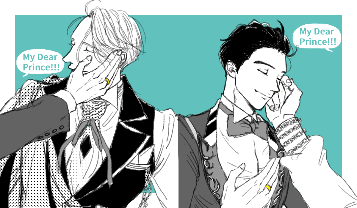 pyhu_hm's tweet photo. 勇利くんとヴィクトル https://t.co/CecBsDHFWP