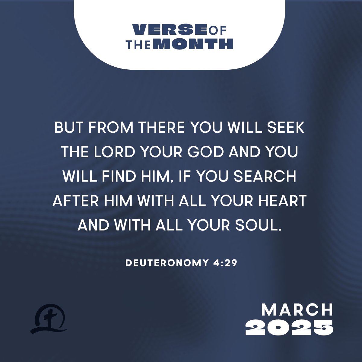 This month, we’re reading Replenish by Lance Witt—a refreshing call to care for our souls, avoid burnout, and lead from a place of spiritual health. 

As we read, let’s reflect on our Verse of the Month, Deuteronomy 4:29 (ESV)