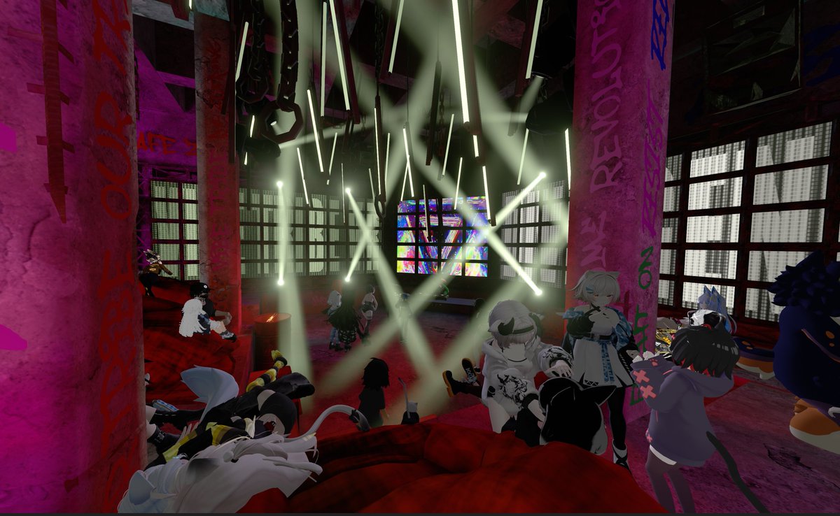 日曜日の早起き
①不定期開催のVibe Tribe VRのDIVERGENCE05が開催。今回はBreakcore回です。昨日のVTVR Sound Empireに続き2日連続開催なVTVRです。
②〆の４番手のカニパンさん。
③盛り上がっている最中ですが、今日は忙しかったのでほどほどに終了。
 #TeamSMorning