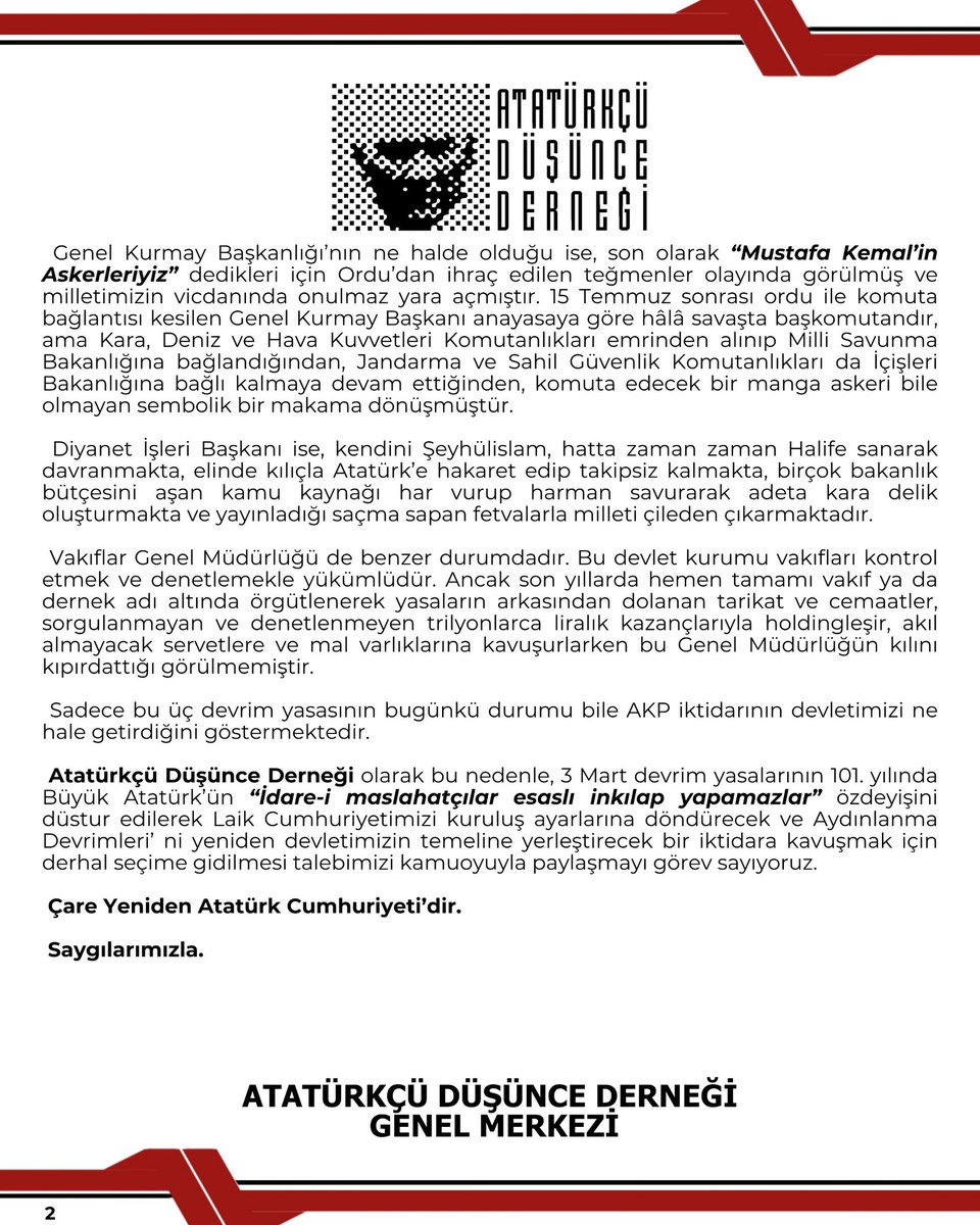 İDARE-İ MASLAHATÇILAR ESASLI İNKILAP YAPAMAZLAR!

Mustafa Kemal Atatürk, devrimlerin başarılı olması için aksaklıkların düzeltilmesi ve değişikliklerin süratle uygulamaya konulması gerektiğini belirtmiş ve bu değişimlerin uygulamalarının uzun vadeye yayılması halinde asıl gayeden