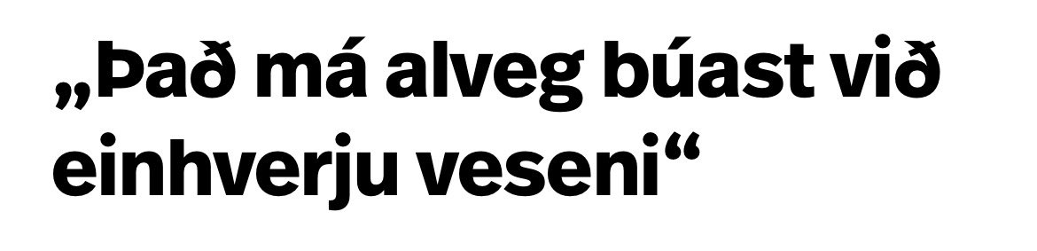 Fyrirsögn fyrirsagnanna: