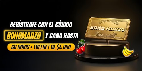 EstelarBet's tweet photo. El verdadero bono marzo lo tiene #Estelarbet 🤩 60 giros gratis + freebet de $4.000 para nuevos usuarios 👀

¡TREMEEEENDO! 🤯 Ni la competencia lo supera ✨️ https://t.co/z6OwUdZjmx