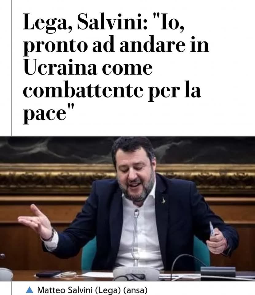 Questo vuole andare in #Ucraina come combattente per la pace. Ha detto che ci va in treno. Cosí è sicuro di arrivarci.
#trump
#Zelensky 
#trumpForRussia