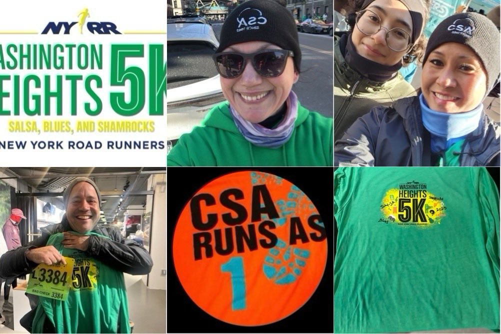 CSARunsAs1's tweet photo. The @FollowCSA running team is battling the cold and wind today @nyrr Washington Heights 5K. So proud of my team’s determination - we don’t give up - we are #csaunionstrong #leadersinmotion #greatschoolsbeginwithgreatleaders Love you team 🙏🏽🤗🙏🏽 https://t.co/fE1UDQxxOA