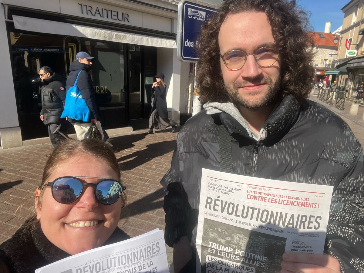 armelle_pertus's tweet photo. #2mars 🚩Venez discuter avec les militant.e.s du NPA Révolutionnaires tous les dimanches 11h-12h✊🏽sur les marchés du 92_Hauts-de-Seine: Nanterre,Colombes,Malakoff, Gennevilliers&Asnières-les 4routes
et au marché Héloïse à Argenteuil(95)
🗞️Vente de notre journal Révolutionnaires🔥 https://t.co/sQrNhxjtzK