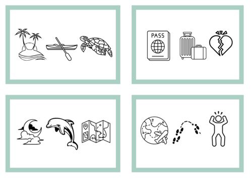 Creative Writing Game tes.com/resource-detai…

🔺30 cards
🔶Each card= three visual symbols
🔹Write the opening to a story where each of these symbols features. 

🟪ONE RULE: YOU MUST include the visual symbols in the order they are presented on the card.