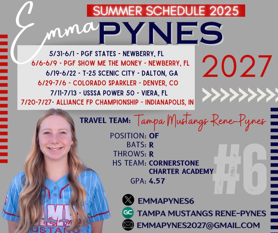EmmaPynes6's tweet image. Can’t wait for summer to come!! @MustangsPynes27 @TampaMustangs @leobsbl @_TimWalton @Coach_AT @FranEnea10 @svanbrak @BethTorina @CoachNealPT @zjermain_15 @KateMalveaux @rykerzc @CoachAlameda @TCam_FSUSB @FSU_CoachWilson @CoachBallMalone @noahbsanders @SLSanders20 @jenn_salling…