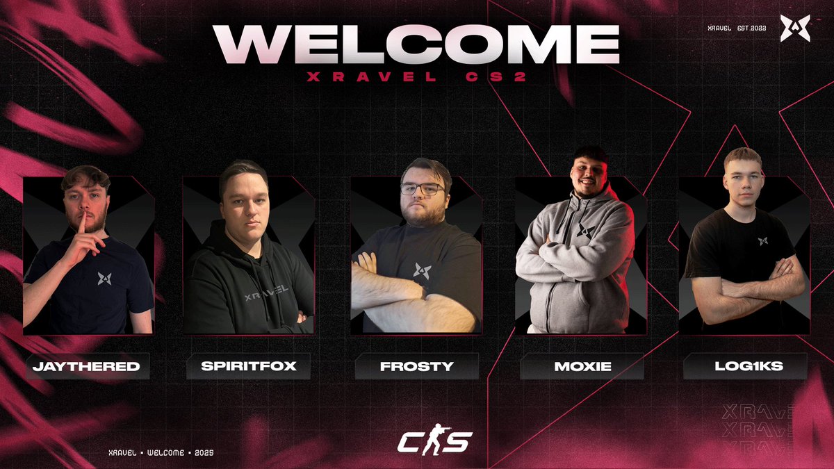 XRฮVEL (@xravelgg) on Twitter photo AFTER A LONG AWAITED RETURN. UKCS, WE'RE BACK!!๐ฅ๐ฅ
Welcome our new CS2 roster.
<a href="/log1ksss/">log1ks LFT</a> ๐ธ๐ฐ
<a href="/Spir1tF0x/">SpiritF0x</a> ๐ต๐ฑ
<a href="/moxfromearth/">moxfromearth</a> ๐ฌ๐ง
<a href="/Frosty10cs/">Frosty</a> ๐ฌ๐ง
<a href="/JayTheReddd/">Jared</a> ๐ฌ๐ง
See you soon <a href="/rTOnTop/">Recognised Talent</a>
#EZ4XRVL AFTER A LONG AWAITED RETURN. UKCS, WE'RE BACK!!๐ฅ๐ฅ
Welcome our new CS2 roster.
<a href="/log1ksss/">log1ks LFT</a> ๐ธ๐ฐ
<a href="/Spir1tF0x/">SpiritF0x</a> ๐ต๐ฑ
<a href="/moxfromearth/">moxfromearth</a> ๐ฌ๐ง
<a href="/Frosty10cs/">Frosty</a> ๐ฌ๐ง
<a href="/JayTheReddd/">Jared</a> ๐ฌ๐ง
See you soon <a href="/rTOnTop/">Recognised Talent</a>
#EZ4XRVL