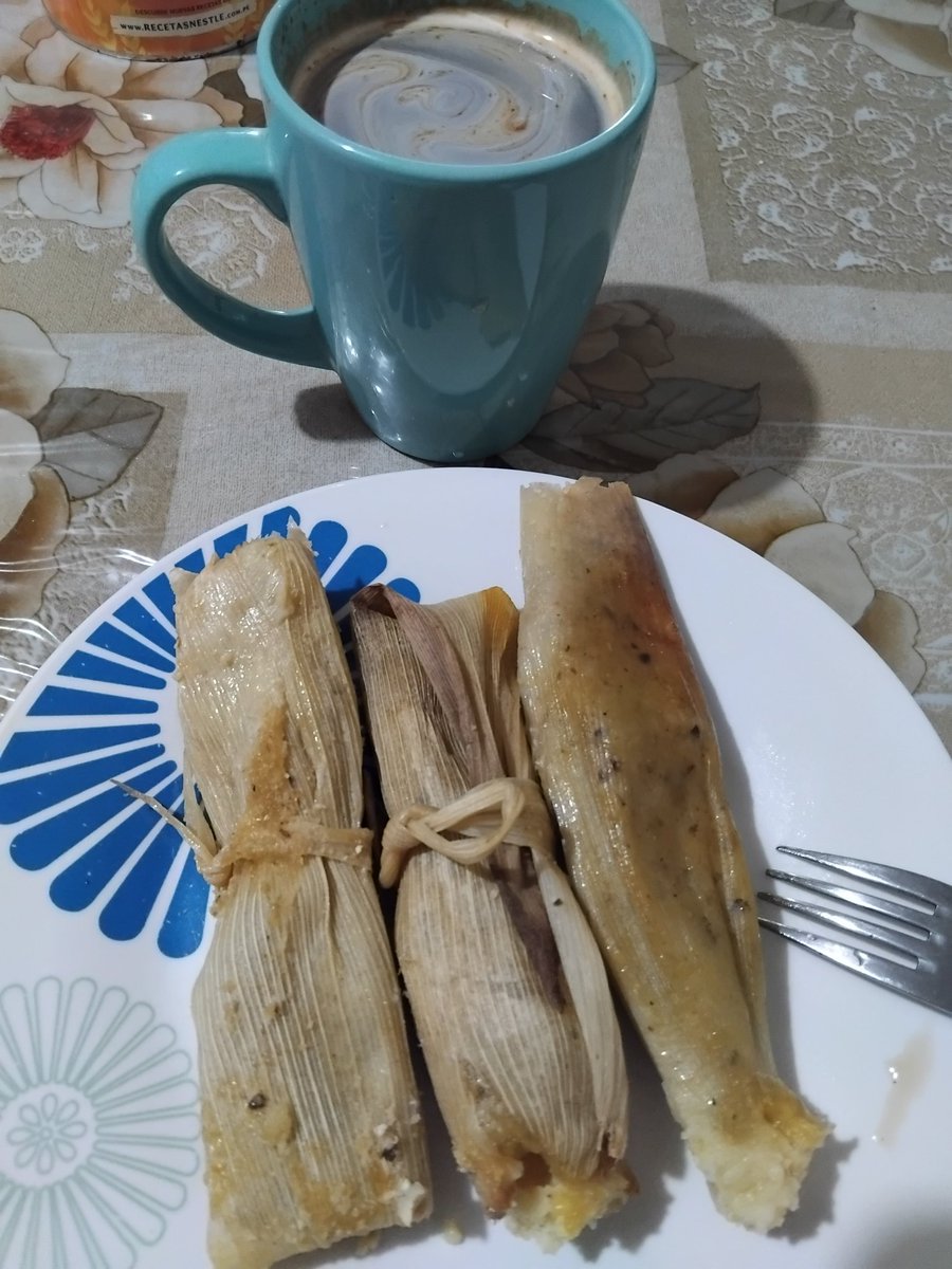 Buenos dias a todos les deseo un feliz domingo😅yo disfrutando mis ricos tamales😋🤭provecho ..