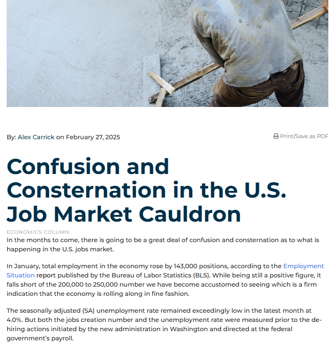 Confusion and Consternation in the U.S. Job Market Cauldron constructconnect.com/construction-e… #economy #construction #banking #business #employment <a href="/ConstructConnx/">ConstructConnect</a> <a href="/DCN_Canada/">Daily Commercial News</a>