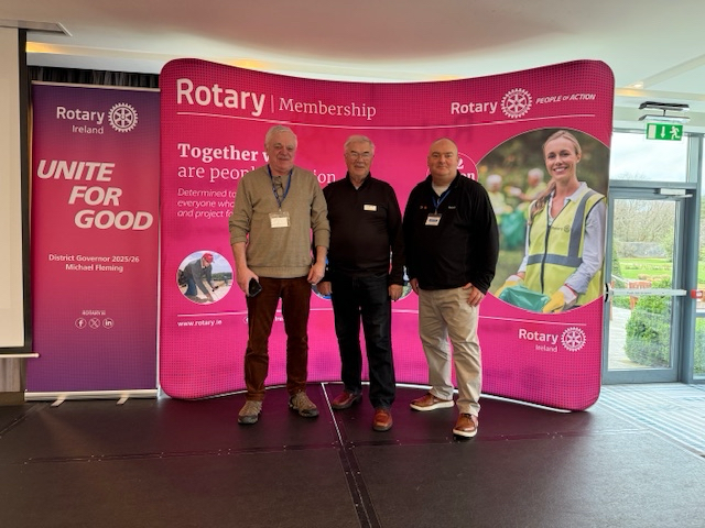 Three members of the Rotary Club of Wexford attended president elect training in Dundalk this weekend. Tremendous fellowship and well run by the district team.

#Rotary #Fellowship #RotaryWexford #D1160