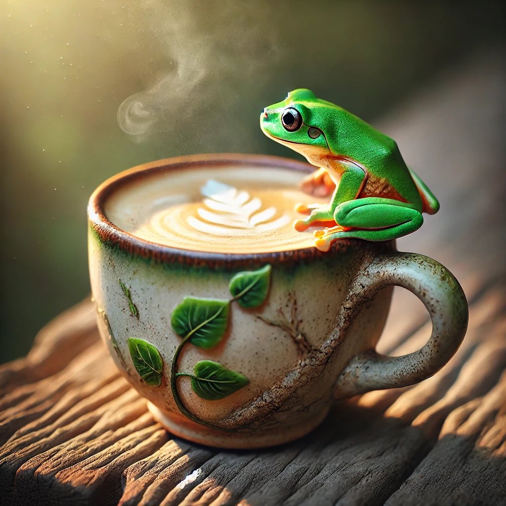 Froglala price drop is like tamped down  espresso beans. Stronger and more potent with real ChadLalas. The jeets are like instant coffee drinkers. Looking for a quick buzz. We are brewing the best cup of coffee you’ve ever had. CaféLala.