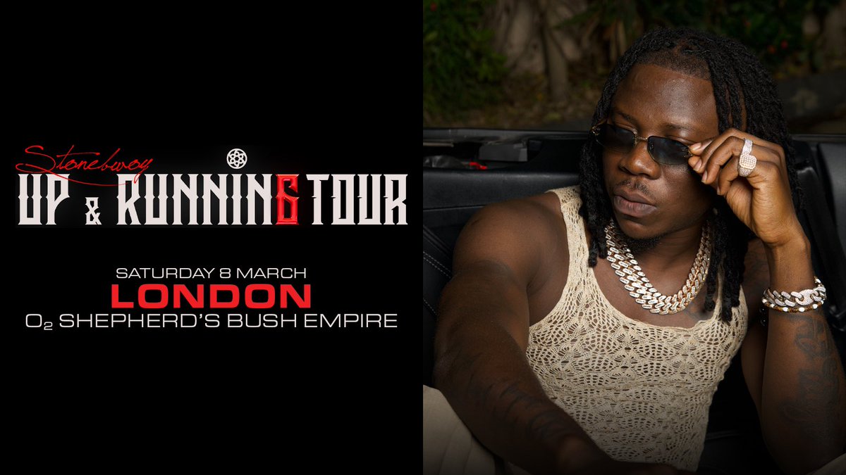 stonebwoy's tweet photo. LONDON! I am bringing the UP &amp; RUNNIN6 Tour to @O2SBE on Sat/Mar-08♨️
 
Grab tickets while you can: https://t.co/RwyPVhVvoO https://t.co/JFCS44d6Dh