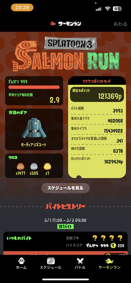 金プレきた！！
187バイト、金42！
ありがとうございました^^