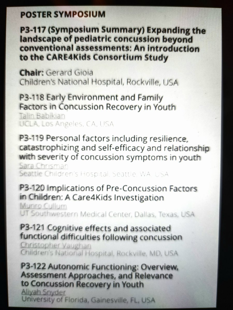 Chris Giza (@griz1) on Twitter photo March is #BIAM! Gonna post #TBI things - keep checking here. Our amazing <a href="/C4k_consortium/">Care 4Kids</a> team presented Poster Symposium <a href="/INSneuro/">INS</a>! Environment, pre-injury, cognition & autonomic factors may all affect concussion #PPCS. <a href="/talin_babikian/">Talin Babikian</a> <a href="/ASnyderPhD/">Aliyah Snyder</a> <a href="/SPDChrismanMD/">SPD Chrisman MD MPH (she/ her)</a> <a href="/CVaughan523/">Chris Vaughan</a> March is #BIAM! Gonna post #TBI things - keep checking here. Our amazing <a href="/C4k_consortium/">Care 4Kids</a> team presented Poster Symposium <a href="/INSneuro/">INS</a>! Environment, pre-injury, cognition & autonomic factors may all affect concussion #PPCS. <a href="/talin_babikian/">Talin Babikian</a> <a href="/ASnyderPhD/">Aliyah Snyder</a> <a href="/SPDChrismanMD/">SPD Chrisman MD MPH (she/ her)</a> <a href="/CVaughan523/">Chris Vaughan</a>