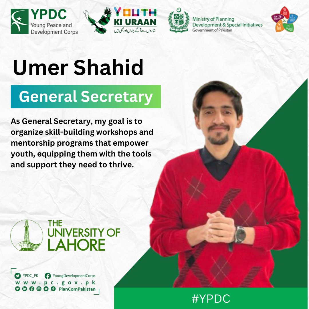 uolypdc's tweet photo. Introducing Umer Shahid – General Secretary, YPDC-UOL! His consistent efforts and unwavering commitment over the years have rightfully earned him this leadership role! 🥳

#YPDCUOL #YouthEmpowerment #5EsFramework #YouthKiUraan #ULahore https://t.co/dNy0oURBf0