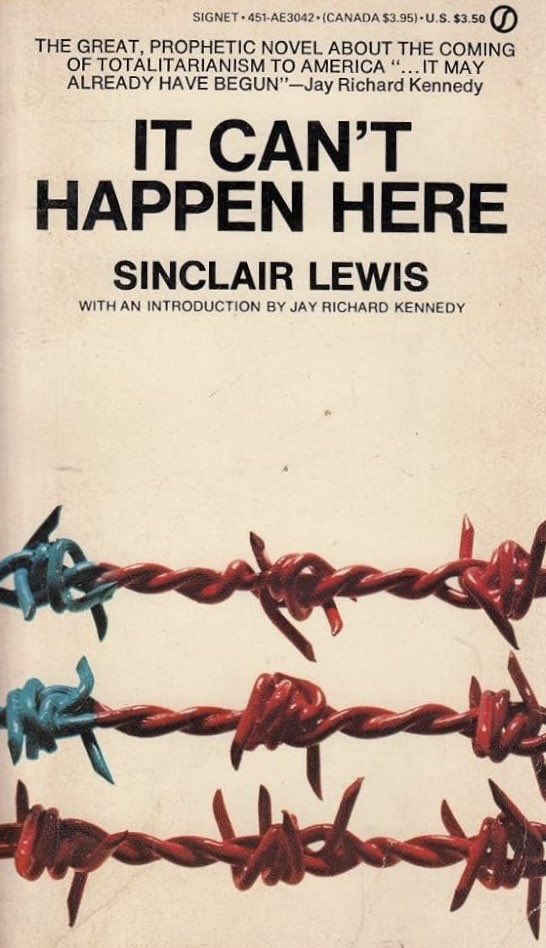 jboerckel's tweet image. An public service announcement:
Sinclair Lewis’s “It Can’t Happen Here” is in the public domain.
gutenberg.net.au/ebooks03/03010…