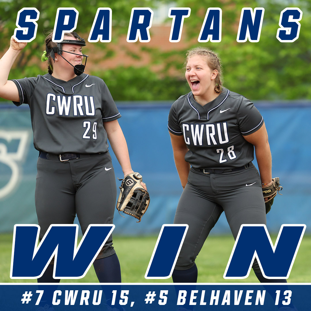 No. 7 CWRU Softball (5-1) 15, No. 5 Belhaven 13

Comeback in Columbus! Spartans rally for 6 in the 7th to erase a 10-run deficit!

W: Miskey (3-0) 4.2 IP, 3 ER, 3 K

Potts: 3 H, 3 R, 4 RBI, go-ahead 2-run double in 7th
Berry: HR, 3 RBI
Lamm: 2 H, 2 RBI

#CWRU #BlueCWRU #d3sb