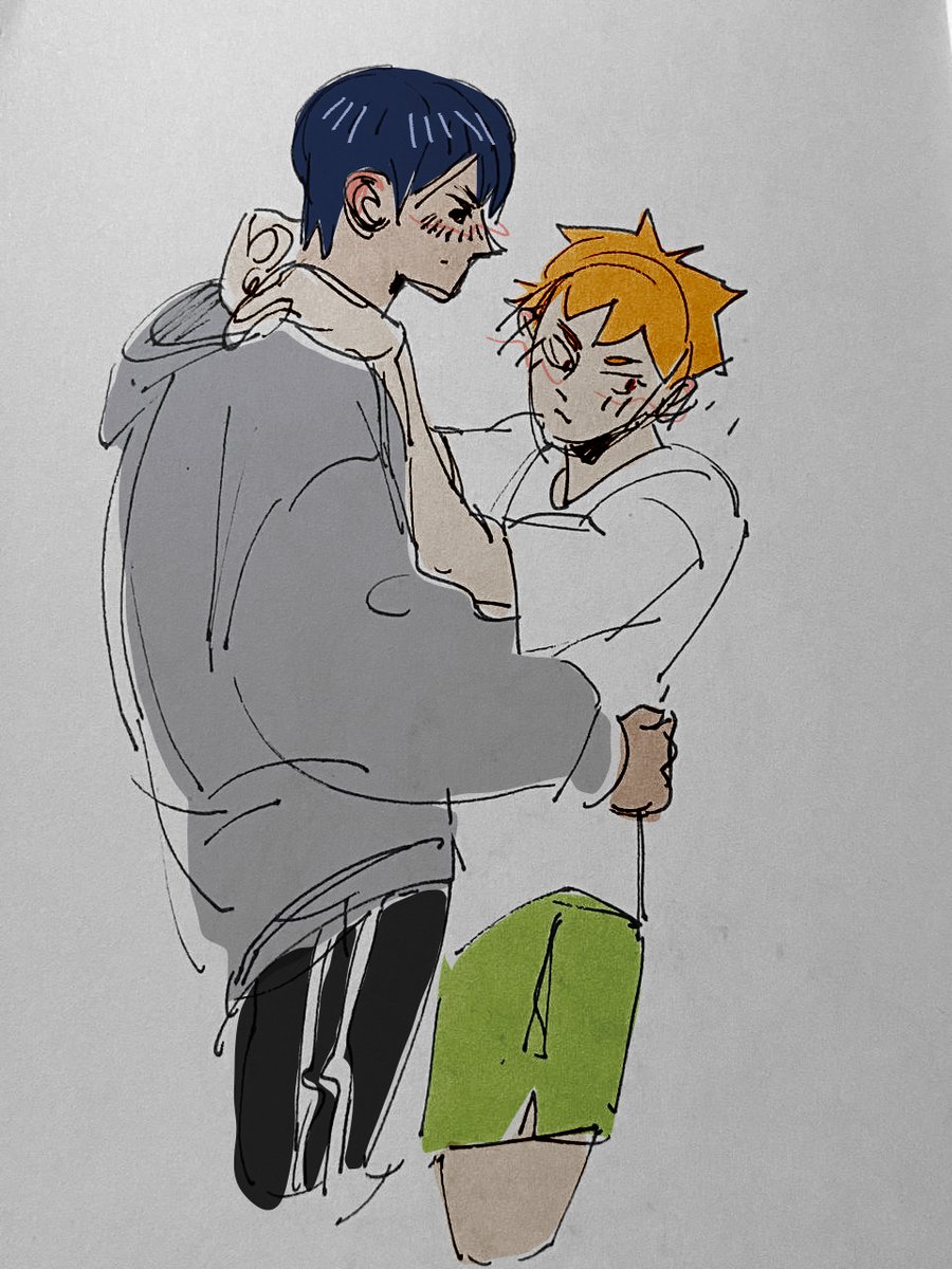 kagehina doodle to celebrate the haikyuu news