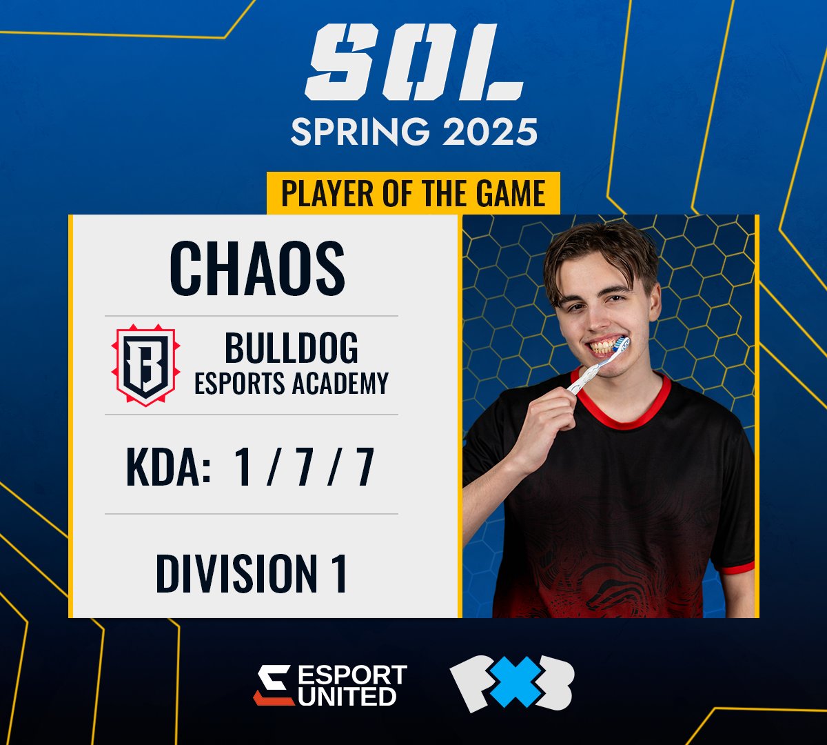 Svenska Onlineligan (@onlineligan) on Twitter photo ✅ Game win: <a href="/_BulldogEsports/">Bulldog Esports</a>
🌟 Player of the Game:
🏅 <a href="/Chaossenpai4/">Chaos senpai</a>
⚔ | Division 1 | 20:30
<a href="/Bardicted2U/">B2U</a> 🆚 <a href="/DMGesportsSE/">DMG Sweden</a>
📺 Twitch.tv/svenskaonlinel… ✅ Game win: <a href="/_BulldogEsports/">Bulldog Esports</a>
🌟 Player of the Game:
🏅 <a href="/Chaossenpai4/">Chaos senpai</a>
⚔ | Division 1 | 20:30
<a href="/Bardicted2U/">B2U</a> 🆚 <a href="/DMGesportsSE/">DMG Sweden</a>
📺 Twitch.tv/svenskaonlinel…