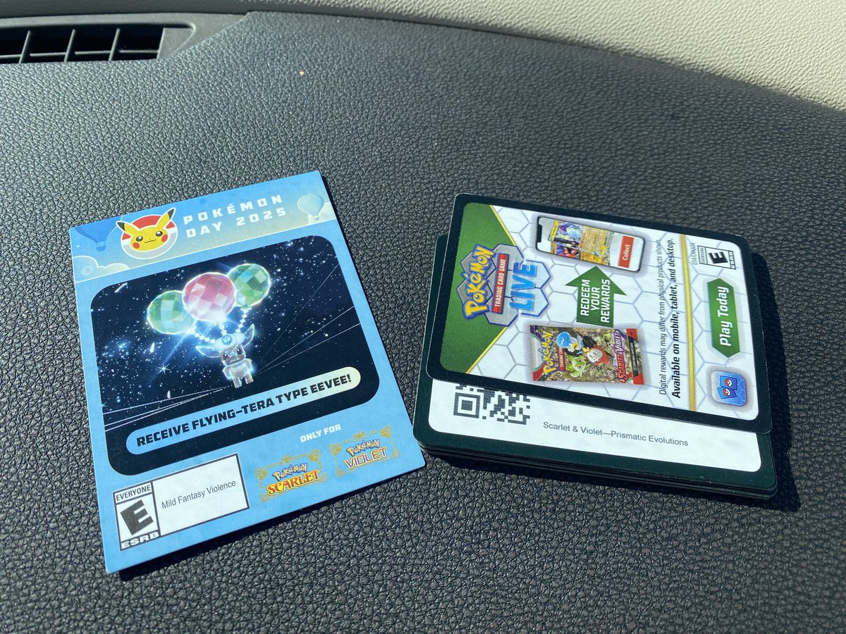 Happy (late) Pokemon Day!! 🤩

I’m doing a lil GIVEAWAY! Winner receives a flying-tera type Eevee + 10x Prismatic Evolutions code cards to open in the online game to add to your binders!

WINNER ANNOUNCED Wednesday March 5th at 8pm EST on my Twitch!💗

[ #vtuber | #pokemon ]