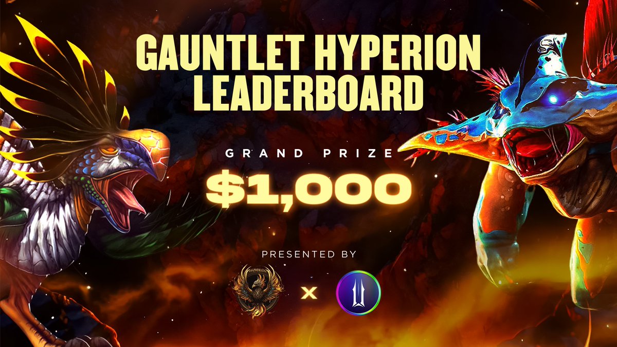 We’re excited to bring back the old Ascendant PvP vibes with the Gauntlet Hyperion Leaderboard! ⚔️

Monday, March 3rd, 00:00 UTC to Monday, March 10th, 00:00 UTC

 Play 20+ games to qualify. Top 10 avg scores win! 🏆

Full rules: docs.google.com/document/d/1el…