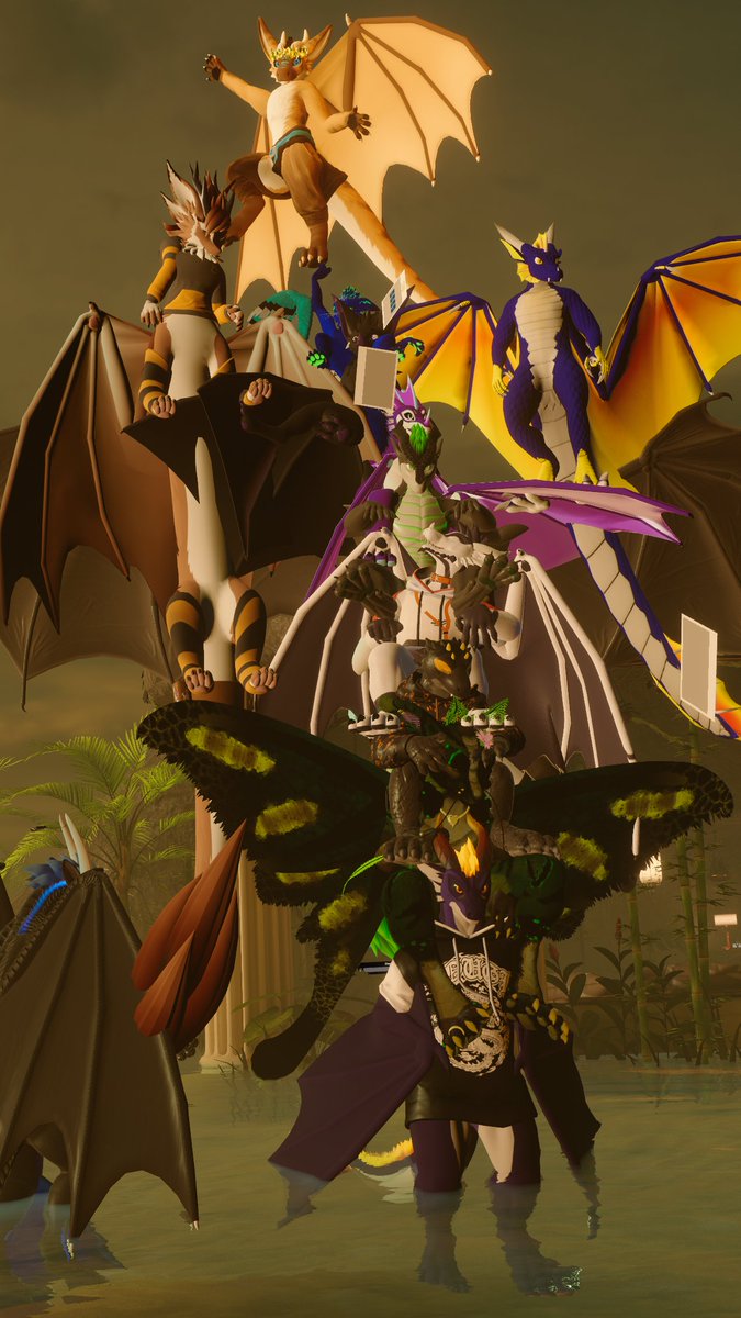 Sudden dragon tower have appeared. Micca for scale