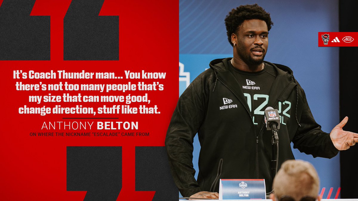 Anthony “Escalade” Belton 💪

📺 #NFLCombine on <a href="/nflnetwork/">NFL Network</a> 

#1Pack1Goal