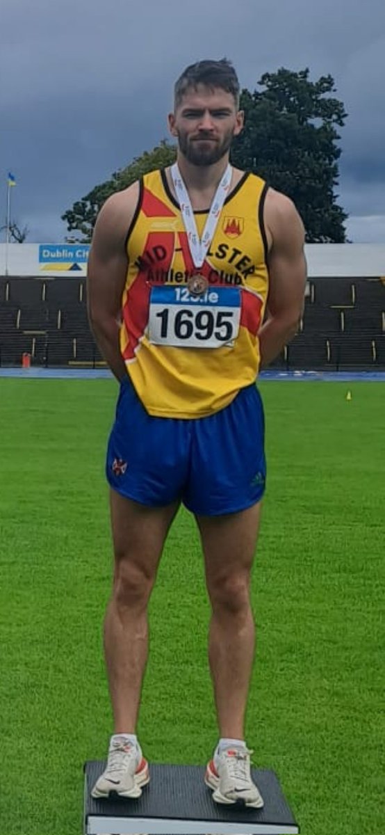 Ronan Bloomer has today improved his Indoor Heptathlon PB by a massive 1034 points to finish first in the Leinster Senior Indoors with a total of 4317 points! This moves Ronan into 26th Irish person all time for this event.