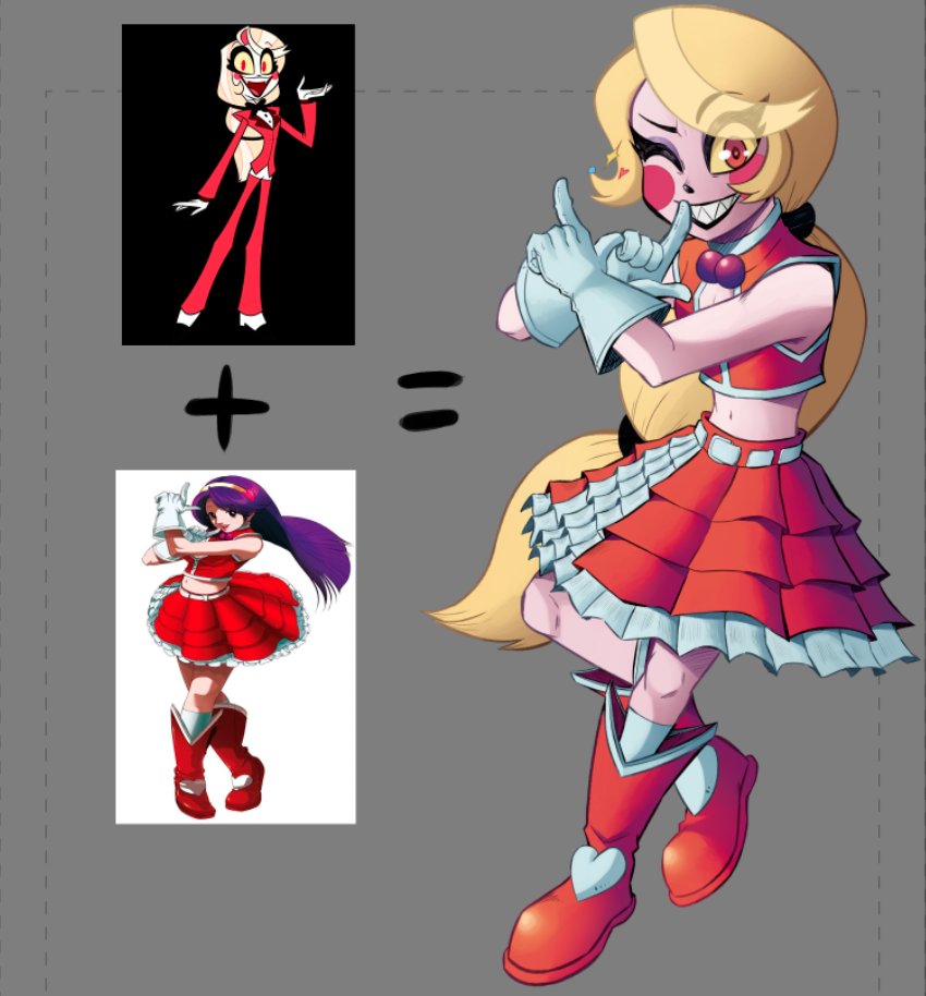 NECROSART98's tweet image. Athena Asemiya and Charlie Morningstar  cross-up
#HazbinHotel #vivziepop #athena #kof #snk #cosplay #fanart #anime #cartoon #fightinggames #fgc #THEKINGOFFIGHTERS #athenaasemiya #kof02 #kof2003 #HelluvaBoss #CLIPSTUDIOPAINT #digitalart #characterart