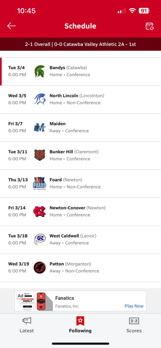 melony_hoffman's tweet photo. Here is the current West Lincoln High School Softball schedule! Hoping for a 2-peat in Conference Champs this year! So excited to see what’s to come for our Lady Rebels❤️ @FC_LaRousa @SuttonTrav64767 @wlincolnhs https://t.co/0qUj2kwDny