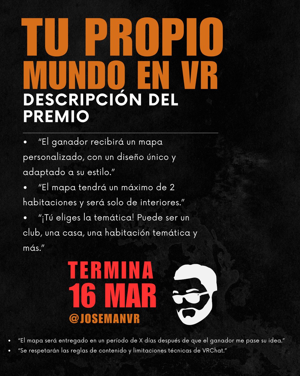 🐼!FELIZ CUMPLEAÑOS A MÍ! 🐼

Para celebrar, ¡tengo un SORTEO ESPECIAL para ustedes! 🥳💥

🎁 ¿Qué puedes ganar? Un mapa exclusivo con dos habitaciones, ¡totalmente único! 🌟

🔹 ¿Cómo participar?
1️⃣ Dale like a esta publicación
2️⃣ RT para que todos sepan
3️⃣ Sígueme para estar al