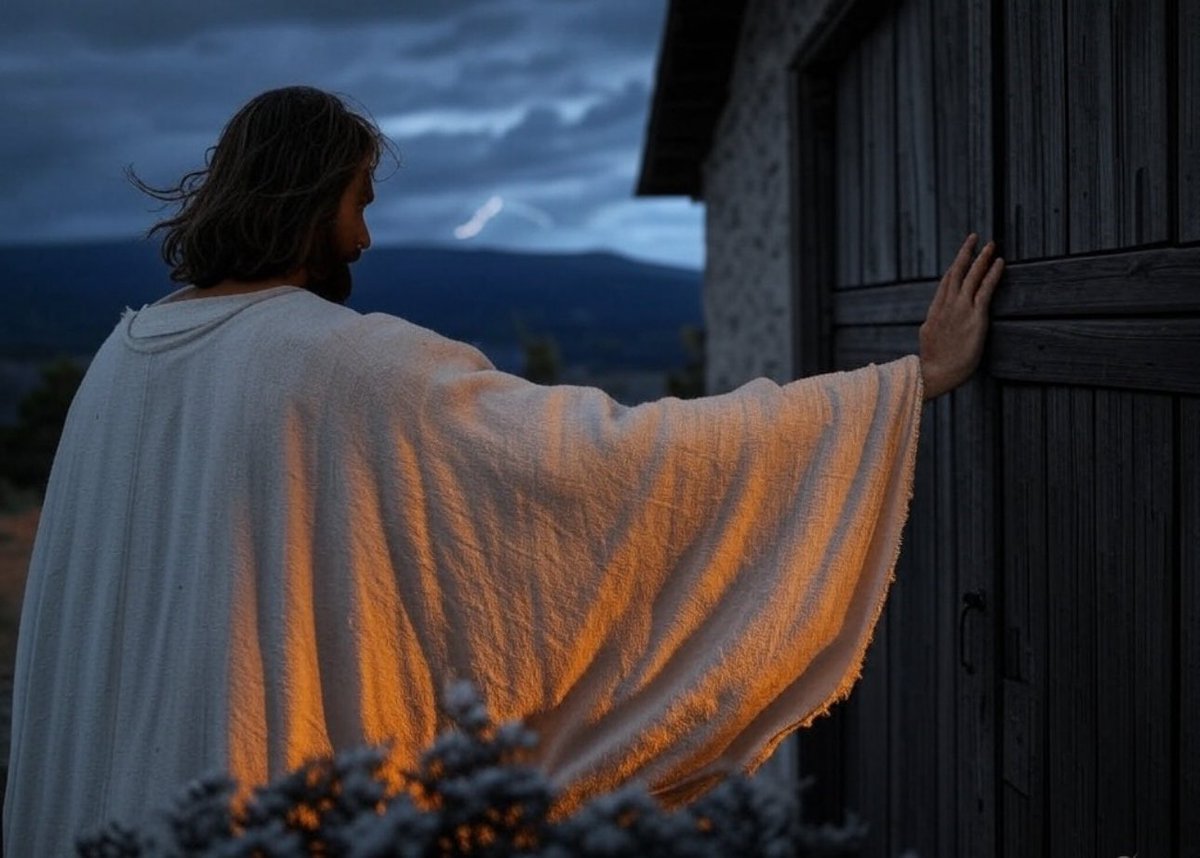 “…If anyone hears my voice and opens the door, I will come in...”
Revelation 3:20