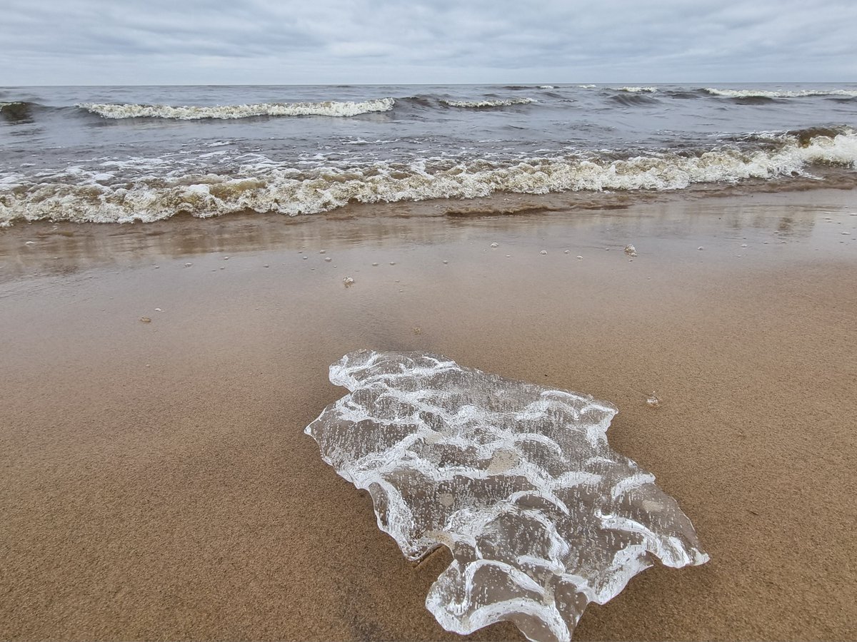 Viļņojas jūra.
Tikmēr ledaini mierīgs
Krastā paliek prāts.