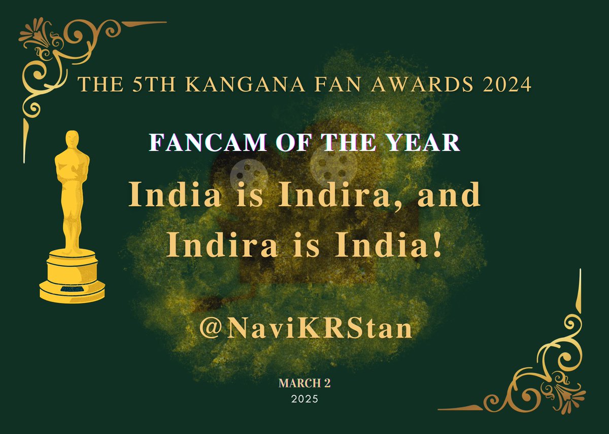 FANCAM OF THE YEAR - <a href="/NaviKRStan/">Navi 🧬⛓️</a>  👏 #KanganaFanAward