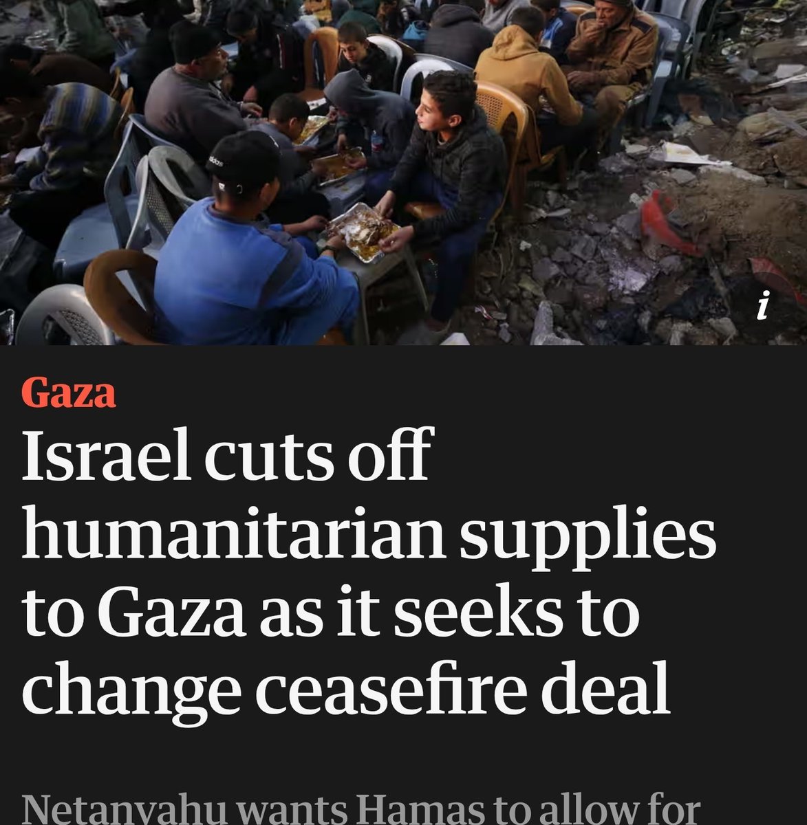 marcowenjones's tweet image. How hard is it to say "Israel violates ceasefire"?