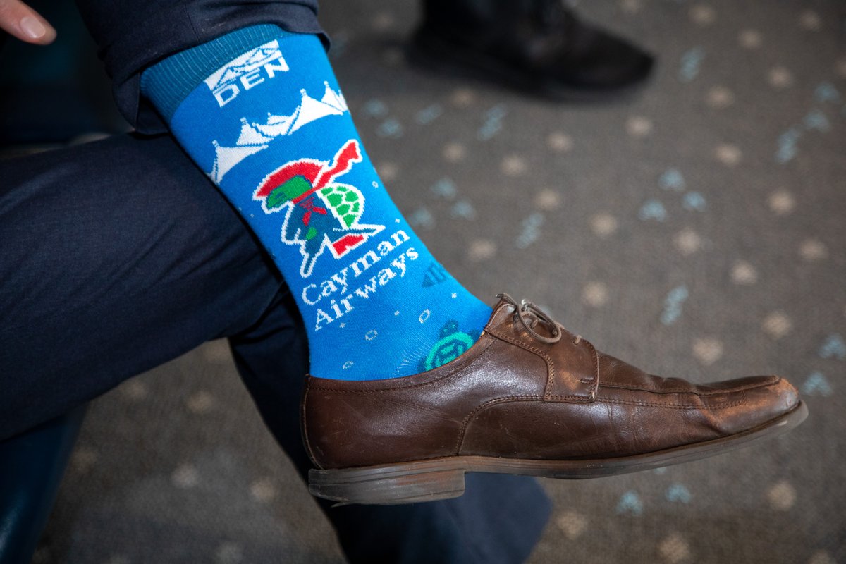 DENAirport's tweet image. From the camera roll: Sir Turtle’s first touchdown! 🐢 

Today we’re celebrating @CaymanAirways 6th DEN-iversary. Cheers to many more years of paradise being just a flight away! #FlyDEN