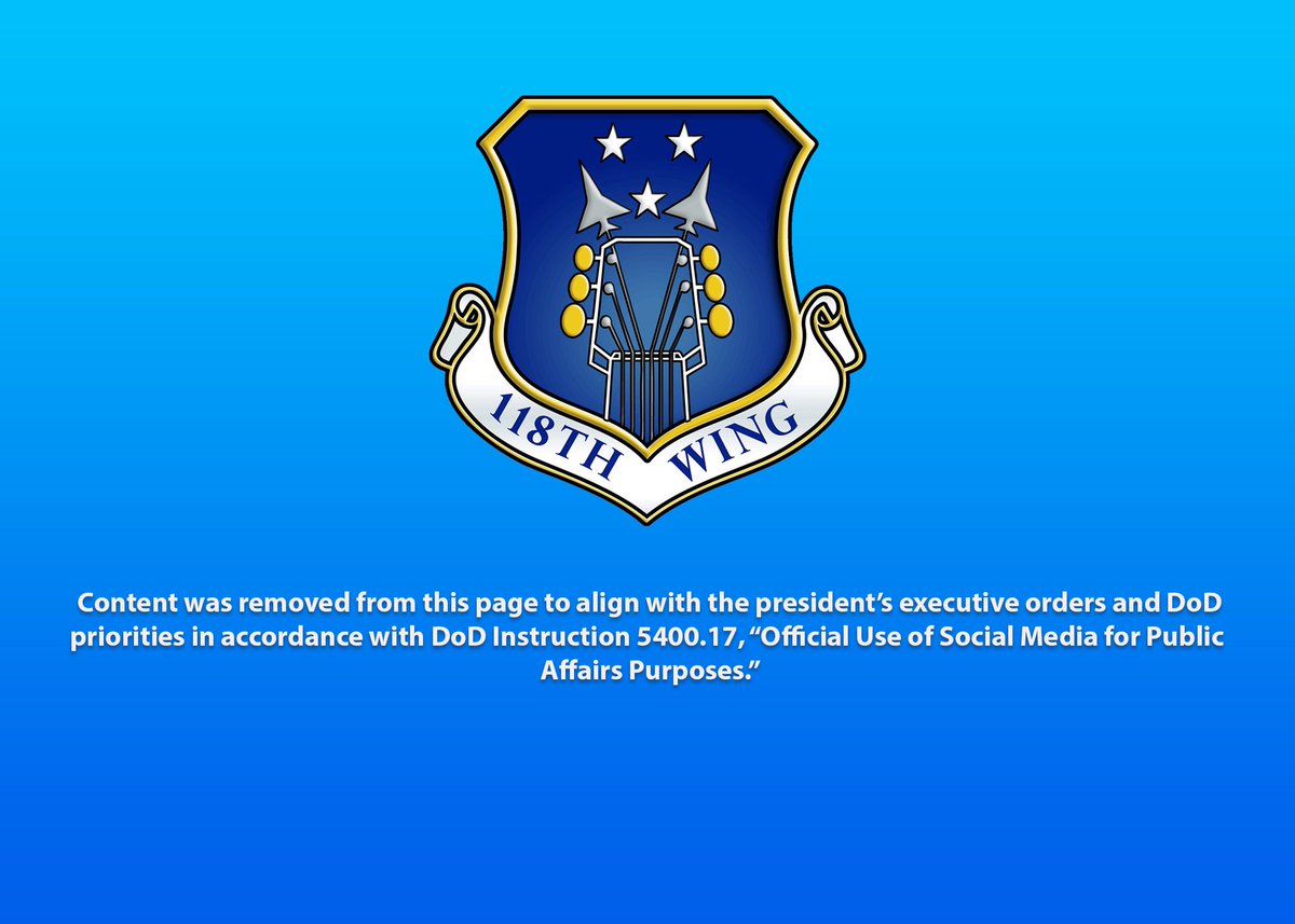 Content was removed from this page to align with the president's executive orders and DoD priorities in accordance with DoD Instruction 5400.17, "Official Use of Social Media for Public Affairs Purposes."