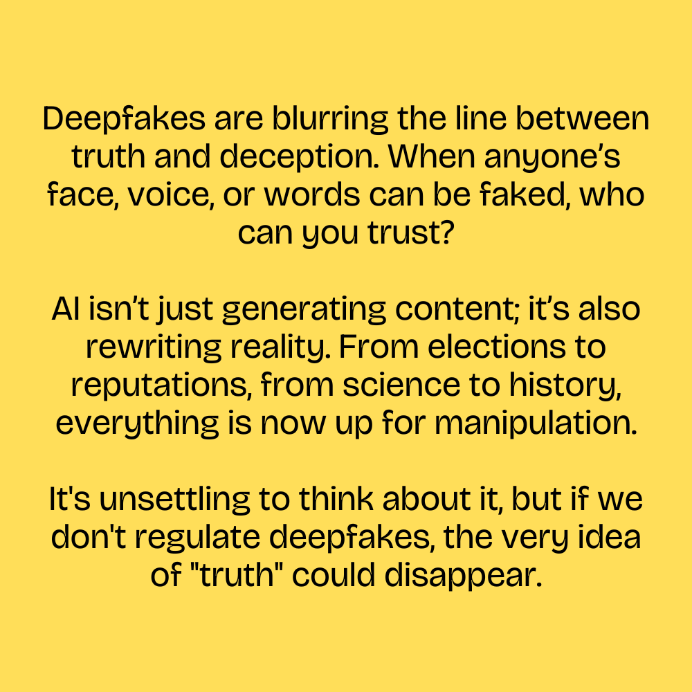 🚨 Unpopular opinion: AI could fundamentally alter our shared understanding of reality.