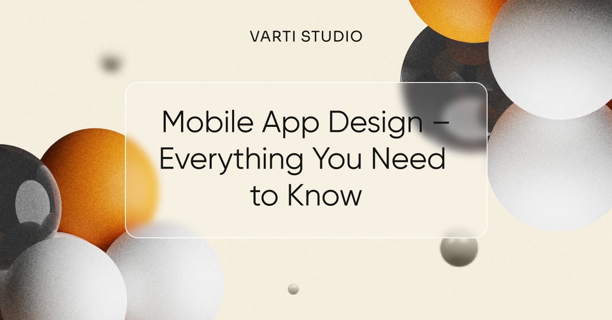 VartiStudio's tweet photo. 📱 The Ultimate Guide to Mobile App Design – Everything You Need to Know!

📖 Read the full guide here: https://t.co/ARQDzkjyKu

Got a mobile app idea? Let’s bring it to life with top-notch UI/UX! 📩 Contact us today.

#graphicdesign #appdesign #appforbusiness #uiappdesign https://t.co/525EILP5Qs