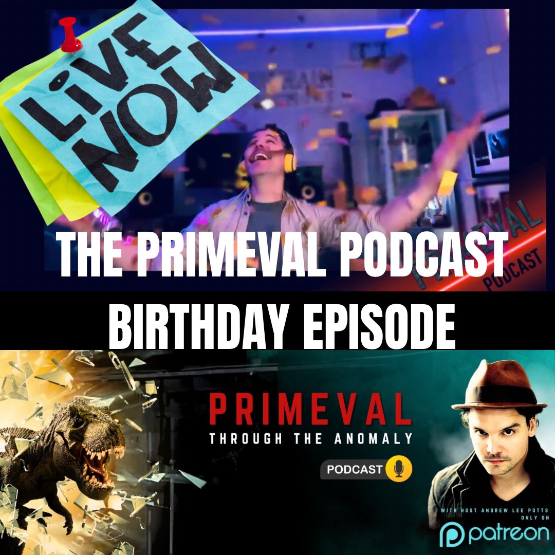 Primeval Fans! The new hour long PRIMEVAL PODCAST episode is now LIVE ! But who is the special guest this time?! Check it out and lots of other exclusive PRIMEVAL content on the Patreon page. Link- www. patreon.com/primevalpodcas…
