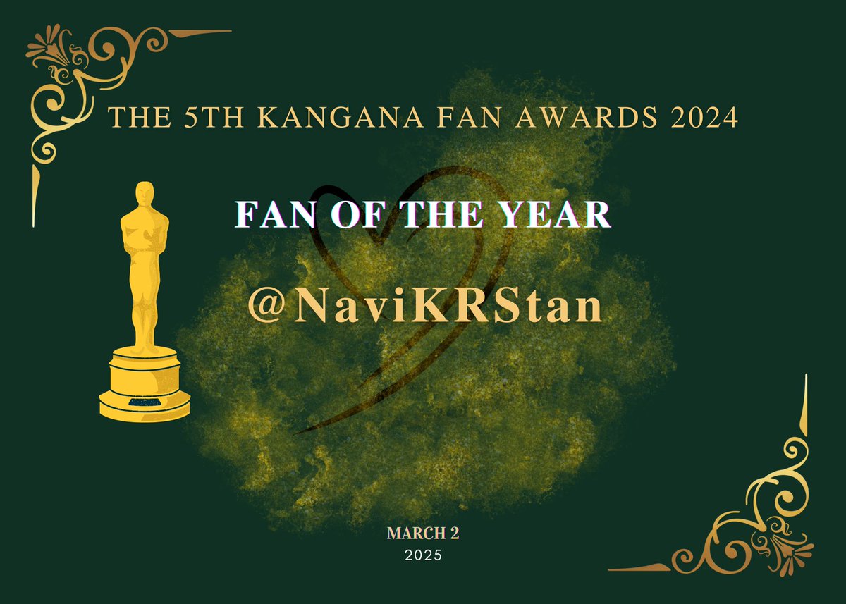 FAN OF THE YEAR - <a href="/NaviKRStan/">𝖓𝖆𝖛𝖎</a> 👏#KanganaFanAward