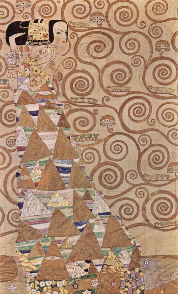 artstitle's tweet photo. グスタフ・クリムト
（Gustav Klimt、1862-1918）
『期待』
（Expectation） https://t.co/fjifOf8GnO
